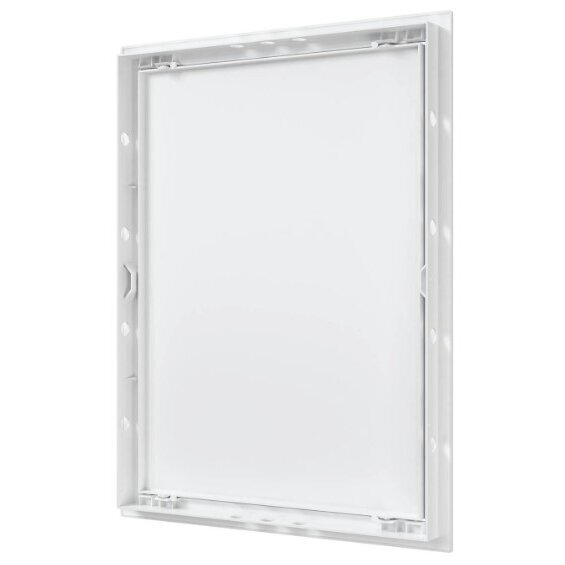 Inspection hatch door | push-to-open | with flange | 418x318x24mm | white | plastic | RDL3040A 2 Inspection hatch door | push-to-open | with flange | 418x318x24mm | white | plastic | RDL3040A 2