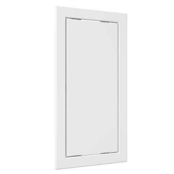 Drzwiczki rewizyjne | otwierane na klik | z kołnierzem | 318x168x24mm | białe | plastik | RDL1530A 1 Drzwiczki rewizyjne | otwierane na klik | z kołnierzem | 318x168x24mm | białe | plastik | RDL1530A 1