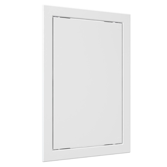 Inspection hatch door | push-to-open | with flange | 318x218x24mm | white | plastic | RDL2030A 1 Inspection hatch door | push-to-open | with flange | 318x218x24mm | white | plastic | RDL2030A 1