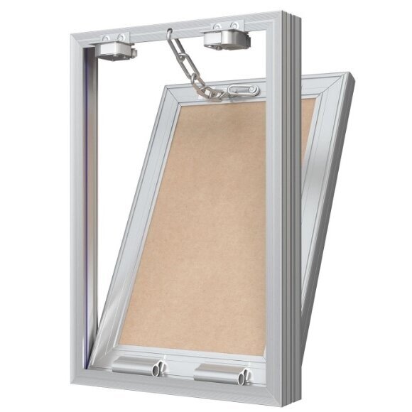 Access panel - door with push-to-open mechanism | 200x300x35mm | aluminium profile | with chain | M2030 2 Access panel - door with push-to-open mechanism | 200x300x35mm | aluminium profile | with chain | M2030 2