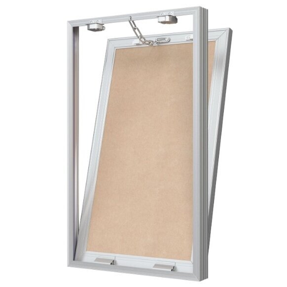 Drzwiczki rewizyjne – otwierane na klik | 300x500x35mm | profil aluminiowy | z łańcuszkiem | M3040 2 Drzwiczki rewizyjne – otwierane na klik | 300x500x35mm | profil aluminiowy | z łańcuszkiem | M3040 2