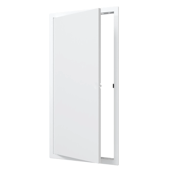 Inspection door-hatch | push-to-open | with flange | 200x400x24mm | white | plastic | RDL2040N Inspection door-hatch | push-to-open | with flange | 200x400x24mm | white | plastic | RDL2040N