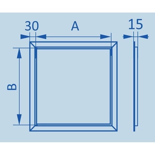 Kontrollluuk-uks, avaneb vajutusega | 250x250x15mm | alumiiniumprofiil | RDL2525B 3 Kontrollluuk-uks, avaneb vajutusega | 250x250x15mm | alumiiniumprofiil | RDL2525B 3