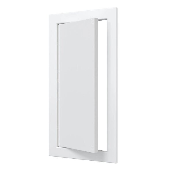 Drzwiczki rewizyjne | otwierane na klik | z kołnierzem | 318x168x24mm | białe | plastik | RDL1530A Drzwiczki rewizyjne | otwierane na klik | z kołnierzem | 318x168x24mm | białe | plastik | RDL1530A