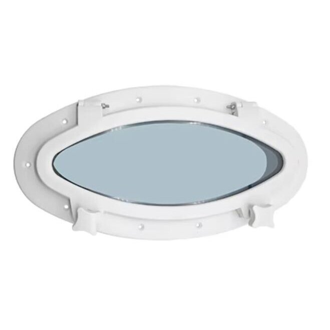 Access hatch with window | 130x323mm | plastic | white 2 Access hatch with window | 130x323mm | plastic | white 2