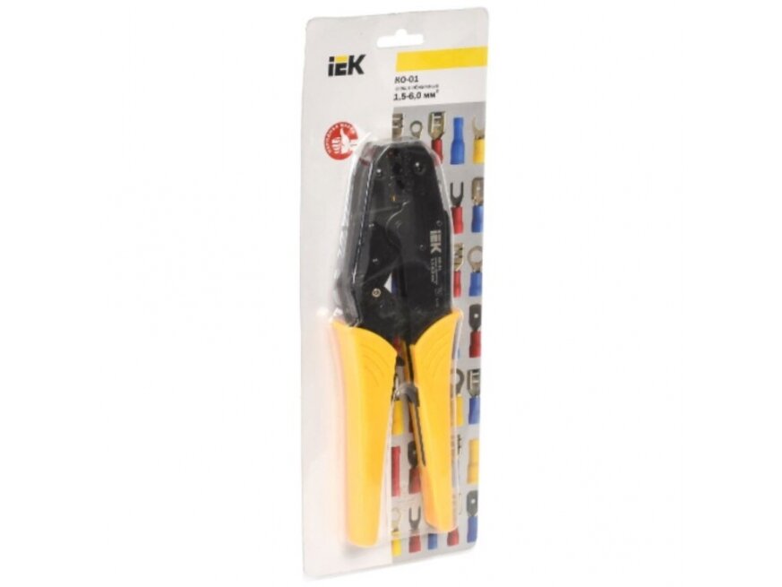 Presas | užspaudimo replės elektros kabelių antgaliams | 1,5-6mm² | ovalios | IEK | KO-01 | TKL10-D15-006 | 4606056097023 1 Presas | užspaudimo replės elektros kabelių antgaliams | 1,5-6mm² | ovalios | IEK | KO-01 | TKL10-D15-006 | 4606056097023 1