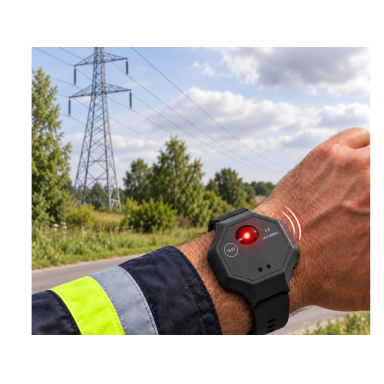 Uz plaukstas locītavas nēsājams sprieguma tuvošanās signalizators | bezkontakta | 0,4–500 kV AC | skaņas un gaismas signāls | CR1632 | IP54 | KGT1860 | ES-KGT1860 Uz plaukstas locītavas nēsājams sprieguma tuvošanās signalizators | bezkontakta | 0,4–500 kV AC | skaņas un gaismas signāls | CR1632 | IP54 | KGT1860 | ES-KGT1860