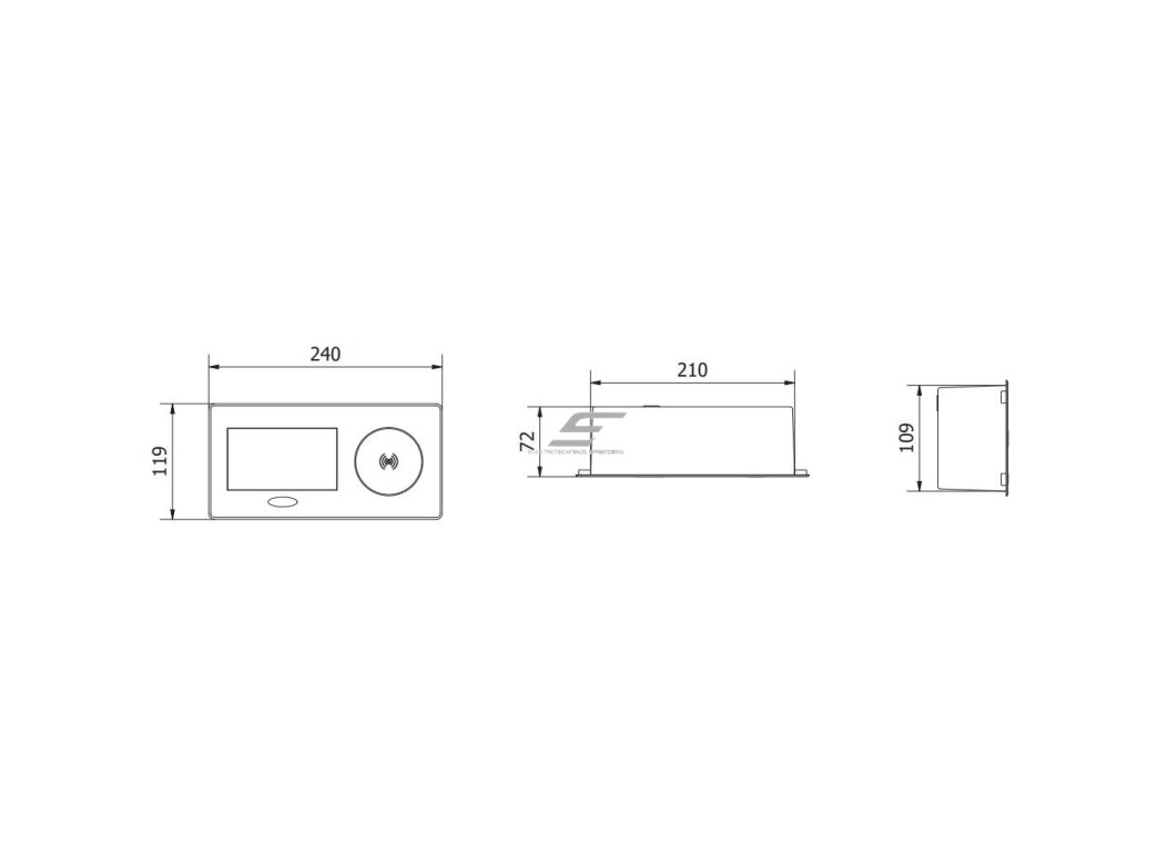 Kištukinių lizdų blokas | montuojamas į baldus | užsidarantis | 1xSchuko | 2xUSB-A+C | belaidė įkrovimo stotelė | 240x119x72mm | 1,5m kabelis | sidabrinis | AE-PB1SAVAP-53 | 5902801326172 4 Kištukinių lizdų blokas | montuojamas į baldus | užsidarantis | 1xSchuko | 2xUSB-A+C | belaidė įkrovimo stotelė | 240x119x72mm | 1,5m kabelis | sidabrinis | AE-PB1SAVAP-53 | 5902801326172 4