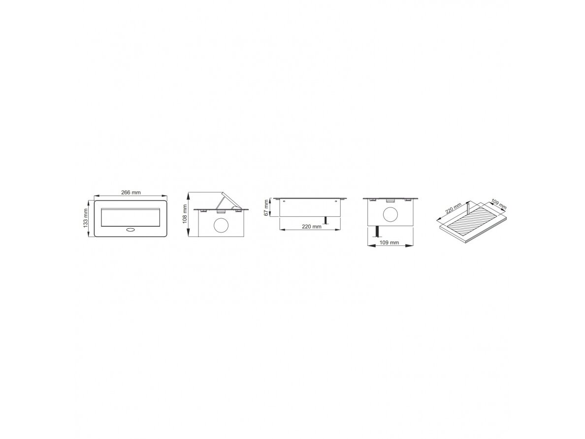 Kištukinių lizdų blokas | montuojamas į baldus | 2xSchuko | 2xUSB-A+C | 268x133x67mm | 3m kabelis | juodas | KOMB-CZ-2DE-UAC-3.0 1 Kištukinių lizdų blokas | montuojamas į baldus | 2xSchuko | 2xUSB-A+C | 268x133x67mm | 3m kabelis | juodas | KOMB-CZ-2DE-UAC-3.0 1