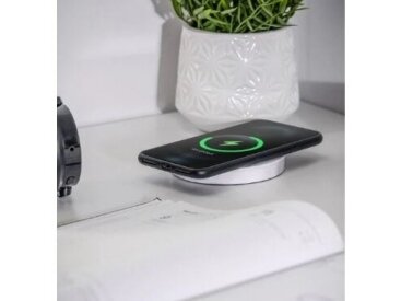 Išsikeliantis kištukinių lizdų blokas | kolona | montuojamas į baldus | apvalus | 2xSchuko | 1xUSB-A | 1xUSB-C | belaidė įkrovimo stotelė | Ø80mm | 1,5m kabelis | juodas | GTV | AE-BPW2SCAM-20 | 5902801355233 2