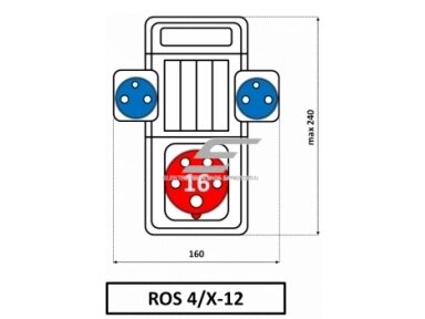 Pramoninis skydelis | dėžutė | 4 modulių | su kištukiniais lizdais 2x230V + 1x16A 5P | hermetinis | garažams | komercinėms patalpoms | IP44 | SEZ | ROS4/x-12 | 8584128104960 Pramoninis skydelis | dėžutė | 4 modulių | su kištukiniais lizdais 2x230V + 1x16A 5P | hermetinis | garažams | komercinėms patalpoms | IP44 | SEZ | ROS4/x-12 | 8584128104960