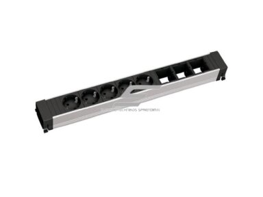 Kištukinių lizdų blokas | montuojamas į baldus | 5xSchuko | 3xPasirenkamos jungtys | 443x52x44mm | GST13i3 | juodas | Bachmann BA.909.008 Kištukinių lizdų blokas | montuojamas į baldus | 5xSchuko | 3xPasirenkamos jungtys | 443x52x44mm | GST13i3 | juodas | Bachmann BA.909.008
