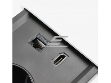 Kištukinių lizdų blokas | montuojamas į baldus | užsidarantis | 2xSchuko | 2xUSB-A+C | 1xHDMI | 1xRJ45 | 310x100x58mm | 1,5m kabelis | baltas | AE-PB2SPRES-10 | 5902801325601 Kištukinių lizdų blokas | montuojamas į baldus | užsidarantis | 2xSchuko | 2xUSB-A+C | 1xHDMI | 1xRJ45 | 310x100x58mm | 1,5m kabelis | baltas | AE-PB2SPRES-10 | 5902801325601