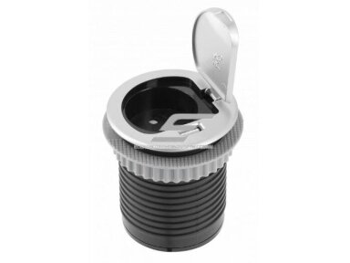 Kištukinių lizdų blokas | kolona | montuojamas į baldus | apvalus | užsidarantis | 1xSchuko | 1xUSB-A | Ø60mm | 1,9m kabelis | sidabrinis | GTV | AE-BPW1S1UCH-53 | 5902801253713 Kištukinių lizdų blokas | kolona | montuojamas į baldus | apvalus | užsidarantis | 1xSchuko | 1xUSB-A | Ø60mm | 1,9m kabelis | sidabrinis | GTV | AE-BPW1S1UCH-53 | 5902801253713