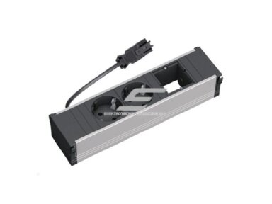 Kištukinių lizdų blokas | montuojamas į baldus | 2xSchuko | 1xPasirenkama jungtis | 230×137mm | 0,2m kabelis | GST13i3 | juodas | Bachmann CONI BA.912.003 Kištukinių lizdų blokas | montuojamas į baldus | 2xSchuko | 1xPasirenkama jungtis | 230×137mm | 0,2m kabelis | GST13i3 | juodas | Bachmann CONI BA.912.003