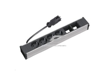 Kištukinių lizdų blokas | montuojamas į baldus | 4xSchuko | 2xPasirenkamos jungtys | 369×137mm | 0,2m kabelis | GST13i3 | juodas | Bachmann CONI BA.912.007 Kištukinių lizdų blokas | montuojamas į baldus | 4xSchuko | 2xPasirenkamos jungtys | 369×137mm | 0,2m kabelis | GST13i3 | juodas | Bachmann CONI BA.912.007