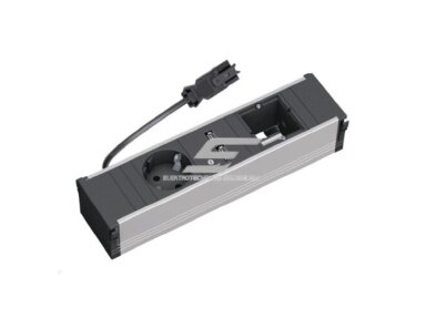 Kištukinių lizdų blokas | montuojamas į baldus | 1xSchuko | 1x pasirenkama jungtis | 2xUSB-A | 230×137mm | 0,2m kabelis | GST13i3 | juodas | Bachmann CONI BA.912.0167 Kištukinių lizdų blokas | montuojamas į baldus | 1xSchuko | 1x pasirenkama jungtis | 2xUSB-A | 230×137mm | 0,2m kabelis | GST13i3 | juodas | Bachmann CONI BA.912.0167