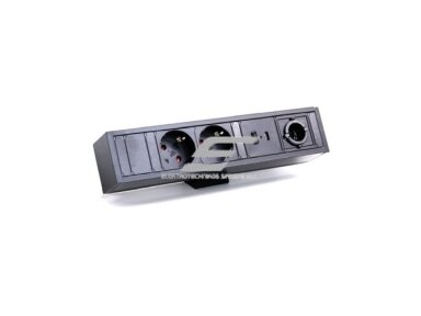 Kištukinių lizdų blokas | montuojamas ant stalo paviršiaus | 2xSchuko | 2xUSB-A+C | 1m kabelis | GST | juodas | Bachmann SA.PO.DESK Kištukinių lizdų blokas | montuojamas ant stalo paviršiaus | 2xSchuko | 2xUSB-A+C | 1m kabelis | GST | juodas | Bachmann SA.PO.DESK