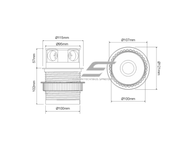 Išsikeliantis kištukinių lizdų blokas | kolona | montuojamas į baldus | apvalus | 3xSchuko | 2xUSB-A | Ø100mm | 1,5m kabelis | juodas/sidabrinis | Tetra Box | 4G2U-DE-01 | 5900652141005 Išsikeliantis kištukinių lizdų blokas | kolona | montuojamas į baldus | apvalus | 3xSchuko | 2xUSB-A | Ø100mm | 1,5m kabelis | juodas/sidabrinis | Tetra Box | 4G2U-DE-01 | 5900652141005