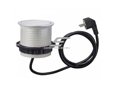 Išsikeliantis kištukinių lizdų blokas | kolona | montuojamas į baldus | apvalus | 3xSchuko | 2xUSB-A | Ø100mm | 1,5m kabelis | sidabrinis | GTV | AE-BPW3S100U-53 | 5902801252587 Išsikeliantis kištukinių lizdų blokas | kolona | montuojamas į baldus | apvalus | 3xSchuko | 2xUSB-A | Ø100mm | 1,5m kabelis | sidabrinis | GTV | AE-BPW3S100U-53 | 5902801252587