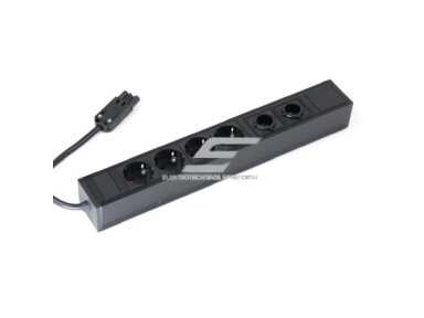 Kištukinių lizdų blokas | montuojamas į baldus | 4xSchuko | 2xKeystone (tiesus LAN/HDMI)/2xLaidų lizdai | 374x52x48mm | 0,2m kabelis | GST | juodas | Bachmann SA.PO.4.2 Kištukinių lizdų blokas | montuojamas į baldus | 4xSchuko | 2xKeystone (tiesus LAN/HDMI)/2xLaidų lizdai | 374x52x48mm | 0,2m kabelis | GST | juodas | Bachmann SA.PO.4.2