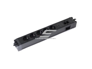 Kištukinių lizdų blokas | montuojamas į baldus | 5xSchuko | 2xUSB-A+C | 2xKeystone (90° LAN/HDMI) | 397x52x48mm | GST | juodas | Bachmann SA.PO.5.1.USB Kištukinių lizdų blokas | montuojamas į baldus | 5xSchuko | 2xUSB-A+C | 2xKeystone (90° LAN/HDMI) | 397x52x48mm | GST | juodas | Bachmann SA.PO.5.1.USB