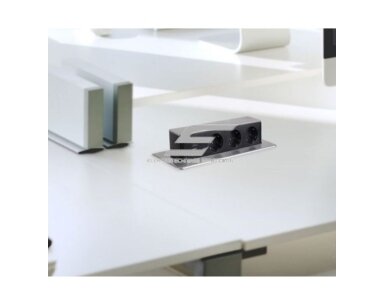 Kištukinių lizdų blokas | montuojamas į baldus | išsikeliantis | 3xSchuko | 2xUSB-A+C | 273x93x99mm | 2m kabelis | sidabrinis | HOPBOX-SD-3DE-UC-2-01 Kištukinių lizdų blokas | montuojamas į baldus | išsikeliantis | 3xSchuko | 2xUSB-A+C | 273x93x99mm | 2m kabelis | sidabrinis | HOPBOX-SD-3DE-UC-2-01