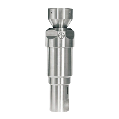Rotary | rotating | moving high-pressure nozzle | 4x12° | 140-1500Bar | 17-42l/min | Ø47x166,9mm | 200-2000rpm | adjustable rotation speed