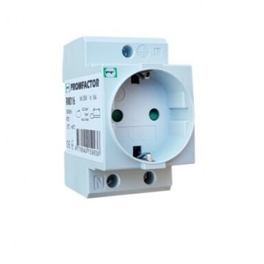 DIN-liistule paigaldatav moodulpistikupesa | 16A | 230V | Schuko | valge | IP20 | Promfactor Baltic | RMD16 | 4779040159936 DIN-liistule paigaldatav moodulpistikupesa | 16A | 230V | Schuko | valge | IP20 | Promfactor Baltic | RMD16 | 4779040159936