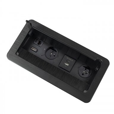 Socket outlet block | furniture mounted | closable | 2xSchuko | 2xUSB-A+C | 1xHDMI | 1xRJ45 | 253x117x100mm | 1.5m cable | INBOX-CZ-FR-1,5-02 | 5908293401526 Socket outlet block | furniture mounted | closable | 2xSchuko | 2xUSB-A+C | 1xHDMI | 1xRJ45 | 253x117x100mm | 1.5m cable | INBOX-CZ-FR-1,5-02 | 5908293401526