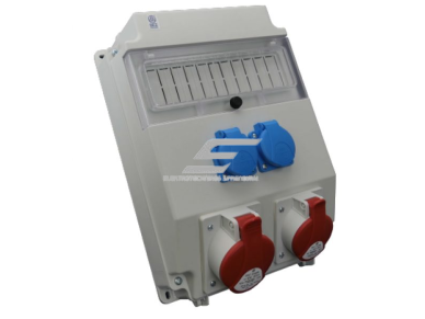 Pramoninis skydelis | dėžutė | 11 modulių | su kištukiniais lizdais 2x230V +1x32A 5P + 1x16A 5P | hermetinis | garažams | komercinėms patalpoms | IP54 | ROS11/x-632A Pramoninis skydelis | dėžutė | 11 modulių | su kištukiniais lizdais 2x230V +1x32A 5P + 1x16A 5P | hermetinis | garažams | komercinėms patalpoms | IP54 | ROS11/x-632A