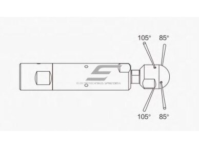 Rotacinis | besisukantis | judantis aukšto slėgio purkštukas | vamzdynų valymui | universalus | Ø19-30mm | 1000-1500Bar | 30-38l/min | nerūdijantis plienas 1