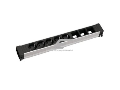 Kištukinių lizdų blokas | montuojamas į baldus | 5xSchuko | 3xPasirenkamos jungtys | 443x52x44mm | GST13i3 | juodas | Bachmann BA.909.008 Kištukinių lizdų blokas | montuojamas į baldus | 5xSchuko | 3xPasirenkamos jungtys | 443x52x44mm | GST13i3 | juodas | Bachmann BA.909.008