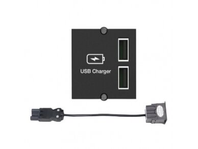 USB lizdų blokas | montuojamas į baldus | 2xUSB-A | 0,2m kabelis | GST18i3 | juodas | Bachmann BA.917.224 USB lizdų blokas | montuojamas į baldus | 2xUSB-A | 0,2m kabelis | GST18i3 | juodas | Bachmann BA.917.224