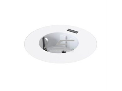 Kištukinis lizdas | montuojamas į baldus | apvalus | 1xSchuko | 1xUSB-A | Ø60mm | baltas | Bachmann MIDI KO.935-PM61-BA Kištukinis lizdas | montuojamas į baldus | apvalus | 1xSchuko | 1xUSB-A | Ø60mm | baltas | Bachmann MIDI KO.935-PM61-BA