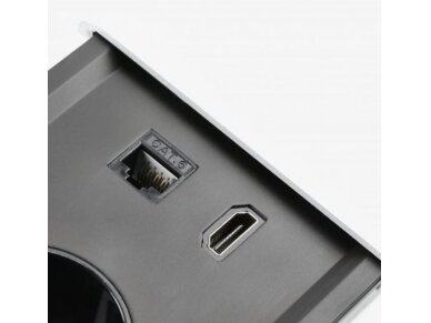 Kištukinių lizdų blokas | montuojamas į baldus | užsidarantis | 2xSchuko | 2xUSB-A+C | 1xHDMI | 1xRJ45 | 310x100x58mm | 1,5m kabelis | baltas | AE-PB2SPRES-10 | 5902801325601 1 Kištukinių lizdų blokas | montuojamas į baldus | užsidarantis | 2xSchuko | 2xUSB-A+C | 1xHDMI | 1xRJ45 | 310x100x58mm | 1,5m kabelis | baltas | AE-PB2SPRES-10 | 5902801325601 1