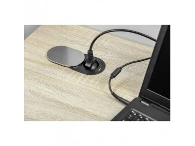 Kištukinių lizdų blokas | kolona | montuojamas į baldus | apvalus | užsidarantis | 1xSchuko | 1xUSB-A | Ø60mm | 1,9m kabelis | sidabrinis | GTV | AE-BPW1S1UCH-51 | 5902801252945 2 Kištukinių lizdų blokas | kolona | montuojamas į baldus | apvalus | užsidarantis | 1xSchuko | 1xUSB-A | Ø60mm | 1,9m kabelis | sidabrinis | GTV | AE-BPW1S1UCH-51 | 5902801252945 2
