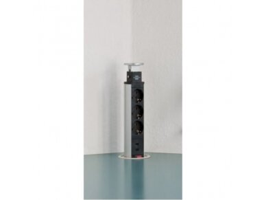 Išsikeliantis kištukinių lizdų blokas | kolona | montuojamas į baldus | apvalus | 3xSchuko | 2xUSB-A | Ø60mm | 2m kabelis | juodas/sidabrinis | Brennenstuhl | 1396200013 | 4007123638956 2 Išsikeliantis kištukinių lizdų blokas | kolona | montuojamas į baldus | apvalus | 3xSchuko | 2xUSB-A | Ø60mm | 2m kabelis | juodas/sidabrinis | Brennenstuhl | 1396200013 | 4007123638956 2