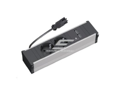 Kištukinių lizdų blokas | montuojamas į baldus | 2xSchuko | 2xUSB-A | 230×137mm | 0,2m kabelis | GST13i3 | juodas | Bachmann CONI BA.912.0156 Kištukinių lizdų blokas | montuojamas į baldus | 2xSchuko | 2xUSB-A | 230×137mm | 0,2m kabelis | GST13i3 | juodas | Bachmann CONI BA.912.0156