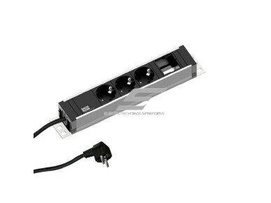 Kištukinių lizdų blokas | montuojamas į baldus | 3xSchuko | 1xPasirenkama jungtis | 279x52x44mm | 3m kabelis | PDU | juodas | Bachmann BA.922.0111 Kištukinių lizdų blokas | montuojamas į baldus | 3xSchuko | 1xPasirenkama jungtis | 279x52x44mm | 3m kabelis | PDU | juodas | Bachmann BA.922.0111