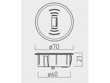 Belaidė įkrovimo stotelė | montuojama į baldus | 1xUSB-A | Ø60mm | 2m kabelis | juoda | GTV | AE-ZUSB-20 | 5901867181954 3 Belaidė įkrovimo stotelė | montuojama į baldus | 1xUSB-A | Ø60mm | 2m kabelis | juoda | GTV | AE-ZUSB-20 | 5901867181954 3