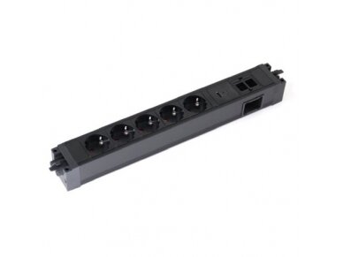 Kištukinių lizdų blokas | montuojamas į baldus | 5xSchuko | 2xUSB-A+C | 2xKeystone (90° LAN/HDMI) | 397x52x48mm | GST | juodas | Bachmann SA.PO.5.1.USB Kištukinių lizdų blokas | montuojamas į baldus | 5xSchuko | 2xUSB-A+C | 2xKeystone (90° LAN/HDMI) | 397x52x48mm | GST | juodas | Bachmann SA.PO.5.1.USB