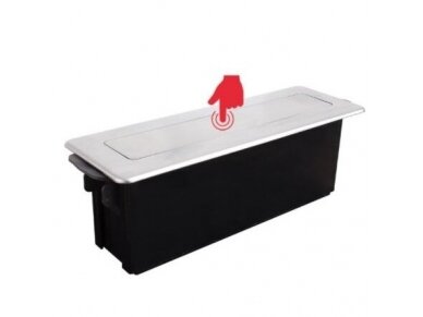 Kištukinių lizdų blokas | montuojamas į baldus | išsikeliantis | 3xSchuko | 2xUSB-A+C | 273x93x99mm | 2m kabelis | sidabrinis | HOPBOX-SD-3DE-UC-2-01 2 Kištukinių lizdų blokas | montuojamas į baldus | išsikeliantis | 3xSchuko | 2xUSB-A+C | 273x93x99mm | 2m kabelis | sidabrinis | HOPBOX-SD-3DE-UC-2-01 2