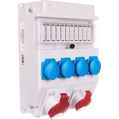 Industriālais sadales skapis | kārba | 11 moduļi | ar kontaktligzdām 4x230V + 2x32A 5P | hermētisks | garāžām | komerctelpām | IP54 | SEZ | ROS11/x-22 | 8585007388754 Industriālais sadales skapis | kārba | 11 moduļi | ar kontaktligzdām 4x230V + 2x32A 5P | hermētisks | garāžām | komerctelpām | IP54 | SEZ | ROS11/x-22 | 8585007388754