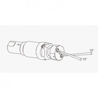 Rotējoša | griezoša | kustīga augstspiediena sprausla | 2x12° | 140-1500Bar | 17-42l/min | Ø47x166,9mm | 350-2000rpm | regulējams griešanās ātrums 1 Rotējoša | griezoša | kustīga augstspiediena sprausla | 2x12° | 140-1500Bar | 17-42l/min | Ø47x166,9mm | 350-2000rpm | regulējams griešanās ātrums 1
