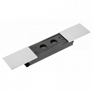 Kontaktligzdu bloks | iebūvējams mēbelēs | aizverams | 2xSchuko | 2xUSB-A+C | 1xHDMI | 1xRJ45 | 310x100x58mm | 1,5m kabelis | sudraba krāsā | GTV | AE-PB2SPRES-53 | 5902801349829 Kontaktligzdu bloks | iebūvējams mēbelēs | aizverams | 2xSchuko | 2xUSB-A+C | 1xHDMI | 1xRJ45 | 310x100x58mm | 1,5m kabelis | sudraba krāsā | GTV | AE-PB2SPRES-53 | 5902801349829