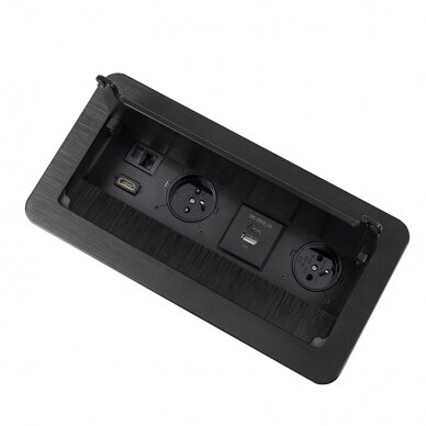 Pistikupesade plokk | mööblisse paigaldatav | suletav | 2xSchuko | 2xUSB-A+C | 1xHDMI | 1xRJ45 | 253x117x100mm | 1,5m kaabel | INBOX-CZ-FR-1,5-02 | 5908293401526 Pistikupesade plokk | mööblisse paigaldatav | suletav | 2xSchuko | 2xUSB-A+C | 1xHDMI | 1xRJ45 | 253x117x100mm | 1,5m kaabel | INBOX-CZ-FR-1,5-02 | 5908293401526