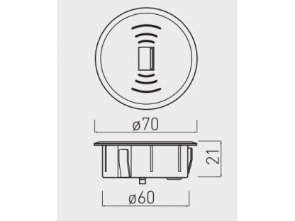 Belaidė įkrovimo stotelė | montuojama į baldus | 1xUSB-A | Ø60mm | 2m kabelis | juoda | GTV | AE-ZUSB-20 | 5901867181954 3 Belaidė įkrovimo stotelė | montuojama į baldus | 1xUSB-A | Ø60mm | 2m kabelis | juoda | GTV | AE-ZUSB-20 | 5901867181954 3