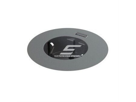 Kištukinis lizdas | montuojamas į baldus | apvalus | 1xSchuko | 1xUSB-A | Ø60mm | juodas | Bachmann MIDI KO.935-PM61-MG Kištukinis lizdas | montuojamas į baldus | apvalus | 1xSchuko | 1xUSB-A | Ø60mm | juodas | Bachmann MIDI KO.935-PM61-MG