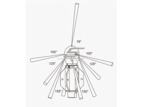 Rotacinis | besisukantis | judantis aukšto slėgio purkštukas | vamzdynų valymui | Ø200-900mm | 100-350Bar | 150-350l/min | Ø120x275mm | 50-400rpm 1